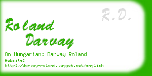 roland darvay business card